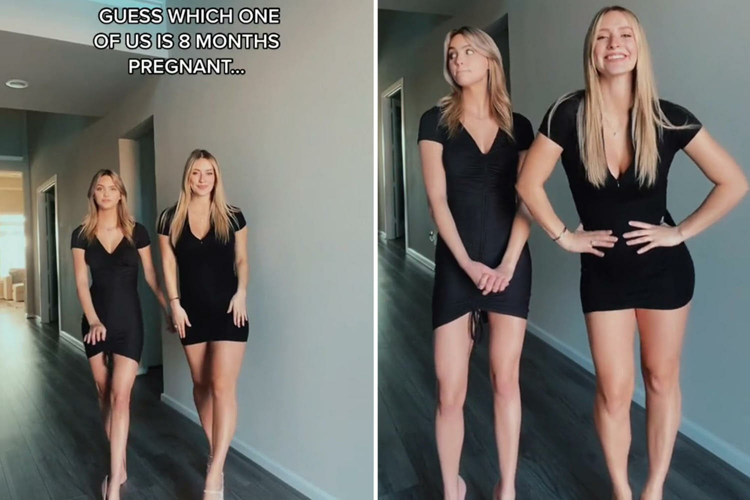 Clever optical illusion dress makes EVERYONE look slim & the model’s hiding a surprising secret