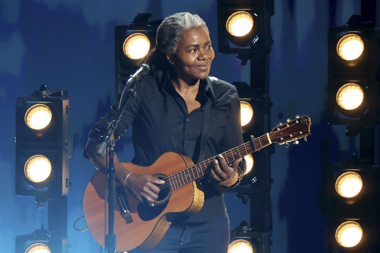 Tracy Chapman’s ‘Fast Car’ Performance at 2024 Grammys Made Us Cry — and Search for Her Shirt (We Found It!)